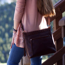 Load image into Gallery viewer, Concealed Carry Faith Leather Crossbody by Lady Conceal