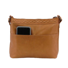 Load image into Gallery viewer, Concealed Carry Faith Leather Crossbody by Lady Conceal