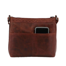 Load image into Gallery viewer, Concealed Carry Faith Leather Crossbody by Lady Conceal
