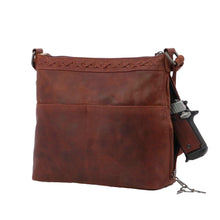 Load image into Gallery viewer, Concealed Carry Faith Leather Crossbody by Lady Conceal