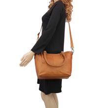 Load image into Gallery viewer, Lady Conceal Concealed Carry Purse Concealed Carry Sadie Leather Satchel by Lady Conceal