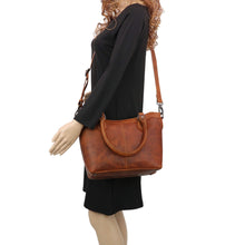 Load image into Gallery viewer, Lady Conceal Concealed Carry Purse Concealed Carry Sadie Leather Satchel by Lady Conceal