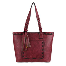 Load image into Gallery viewer, Concealed Carry Sophia Stitched Tote by Lady Conceal
