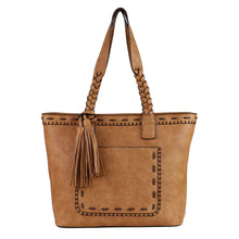 Load image into Gallery viewer, Concealed Carry Sophia Stitched Tote by Lady Conceal
