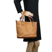 Load image into Gallery viewer, Concealed Carry Ella Braided Tote by Lady Conceal
