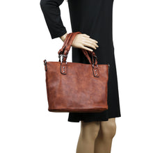 Load image into Gallery viewer, Concealed Carry Ella Braided Tote by Lady Conceal
