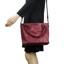 Load image into Gallery viewer, Concealed Carry Ella Braided Tote by Lady Conceal
