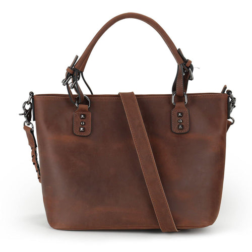 Concealed Carry Bailey Leather Satchel by Lady Conceal