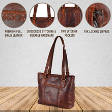 Load image into Gallery viewer, Concealed Carry Peyton Leather Tote
