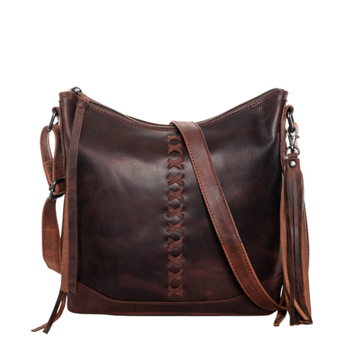 Concealed Carry Blake Scooped Leather Crossbody