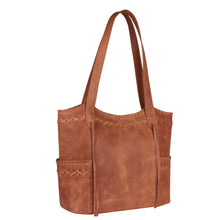 Load image into Gallery viewer, Concealed Carry Kendall Leather Stitched Tote by Lady Conceal
