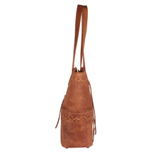 Load image into Gallery viewer, Concealed Carry Kendall Leather Stitched Tote by Lady Conceal
