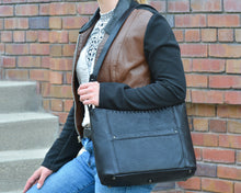 Load image into Gallery viewer, Concealed Carry Juliana Leather Hobo
