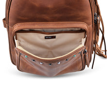 Load image into Gallery viewer, Concealed Carry Sawyer Leather Backpack by Lady Conceal
