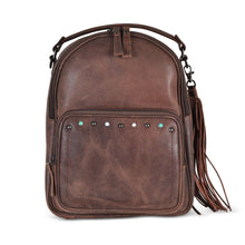 Load image into Gallery viewer, Concealed Carry Sawyer Leather Backpack by Lady Conceal
