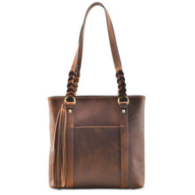 Load image into Gallery viewer, Concealed Carry Bella Leather Tote by Lady Conceal
