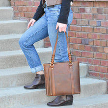 Load image into Gallery viewer, Concealed Carry Bella Leather Tote by Lady Conceal
