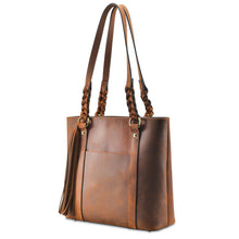 Load image into Gallery viewer, Concealed Carry Bella Leather Tote by Lady Conceal
