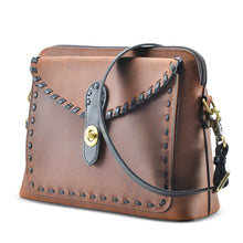 Load image into Gallery viewer, Concealed Carry Evelyn Leather Crossbody by Lady Conceal
