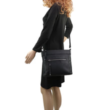 Load image into Gallery viewer, Concealed Carry Delaney Leather Crossbody by Lady Conceal
