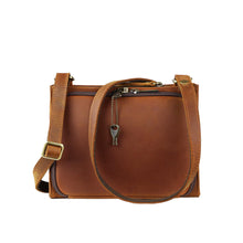 Load image into Gallery viewer, Concealed Carry Raelynn Leather Crossbody Organizer by Lady Conceal 
