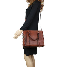 Load image into Gallery viewer, Concealed Carry Emma Leather Satchel by Lady Conceal - Lady Conceal
